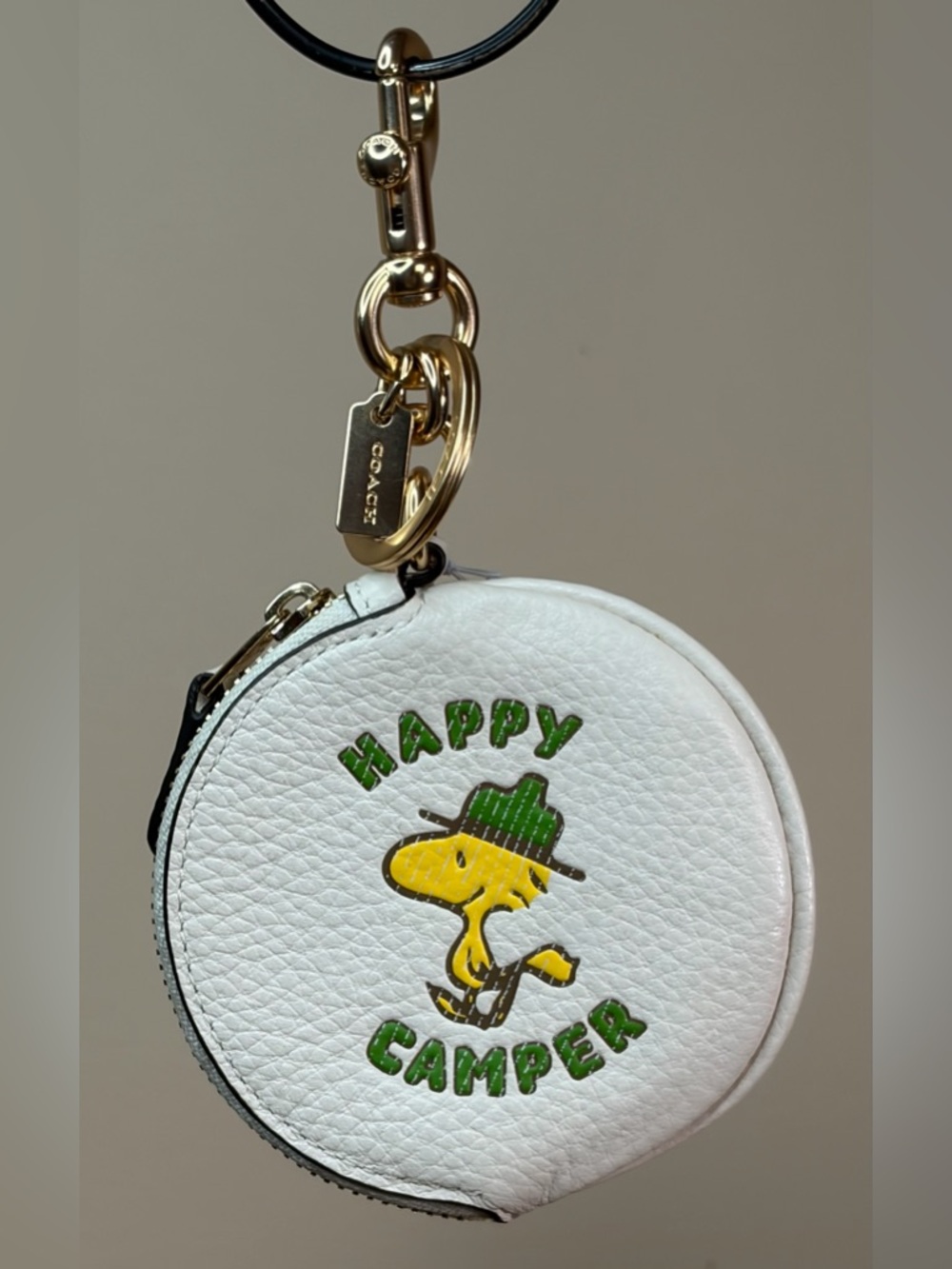 Coach x Peanuts Woodstock LE Circular Pouch Bag Charm C4318 NWT - Picture 12 of 12